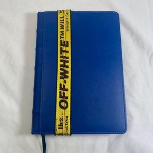 Authentic Off-White Industrial Belt Upcycled Notebook